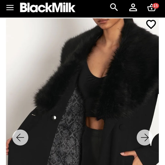 Blackmilk “WINTER WALKER COLLARED TRENCH COAT” SIZE 8 US/12 AUST NWT - Picture 2 of 16